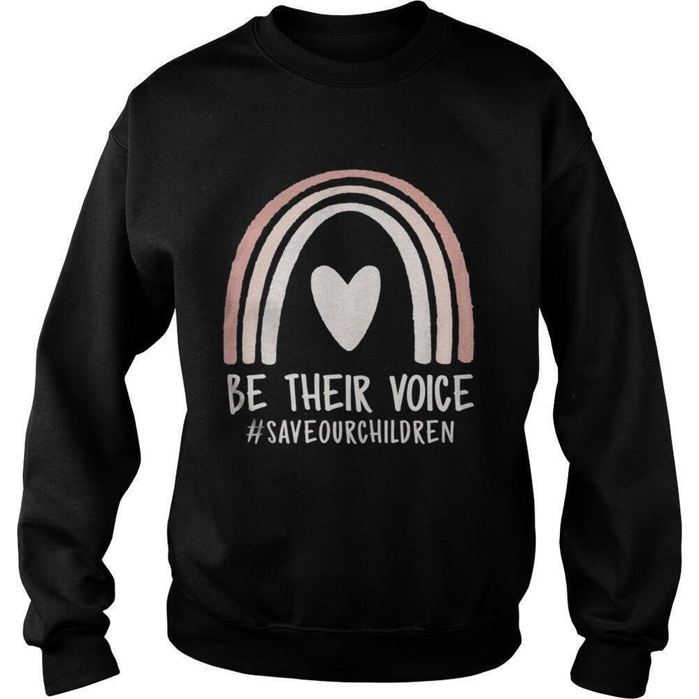 Be Their Voice Save Our Children End Of Human Trafficking Sweatshirt